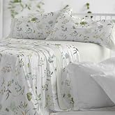 Burrito Blanco | Bedding Set Cotton/Polyester Bed 150-160 Mint | 4 Pieces: Fitted Sheet, Top and 2 Pillowcases | 50% Cotton 5