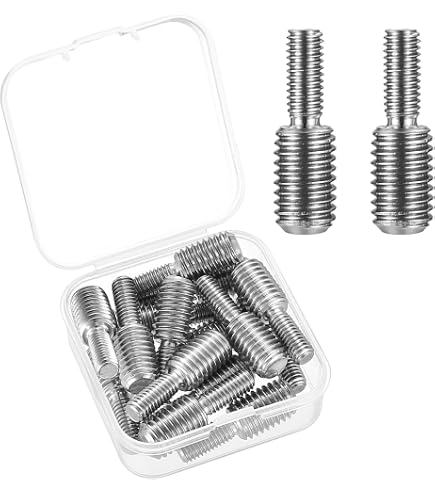 Goujons Filetés M5x90mm Acier Inox 304 - Lot De 5 Pièces Double Filetage - 2