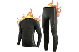 NOOYME Mens Thermal Underwear Mens Thermals Long Johns, Compression Top Men & Mens Leggings Quick Dry Long Johns For Men Thermal