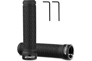 NUWAB Premium Bike Handlebar Grips, Professional Mountain Bicycle Grips with Soft Anti-Slip Rubber, Single Lock-on Bike Handlebar, 2PCS Allen Wrench Come With