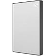 Seagate One Touch 2TB External HDD with Password Protection – Silver, for Windows and Mac, with 3 yr Data Recovery Services, and 6 Months Mylio Create Plan and Dropbox Backup Plan (STKY2000401)