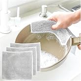Telli Bulaşık Bezi (5 ADET &Ccedil;oklu Paket) &Ccedil;izdirmez Bulaşık Teli,&Ccedil;ok Ama&ccedil;lı Ovalama Bezi (5 ADET &Ccedil;oklu Paket)