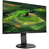 Philips Monitor 241B8QJEB, 24", LED IPS, FHD, 3 Side Frameless, Regolabile Ergonomicamente, HUB USB, Casse Audio Integrate, D