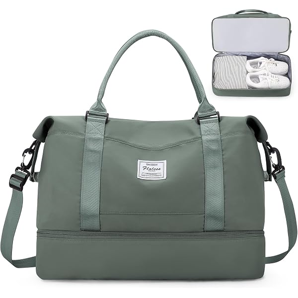 Sac De Voyage Femme Fourre-tout Sport Imperméable - Extensible 40x20x25 à 40x36x20 Cm - Ryanair/Easyjet