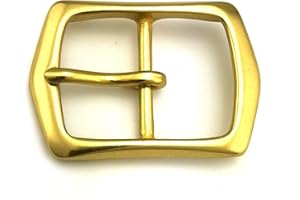 'LAXPICOL 1.5''(38mm) Heavy Duty Solid Brass Single Prong Square Belt Buckle'