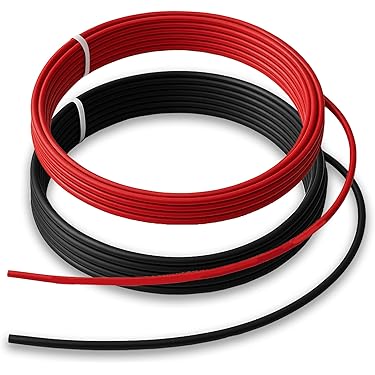 QWORK® motor aardingsband, universele automotive high-performance motor Gevlochten koperen aardingsband, lengte 29cm, kabelschoenen 6-8, 3 stuks