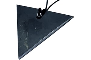 Heka Naturals Shungite Crystal Necklace Pendant | Healing Crystals & Chakra Necklace - Gemstone Jewellery for Men & Women - Spiritual and Joyous Gifts