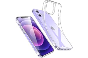 ESR Coque pour iPhone 12, iPhone 12 Pro, Coque Transparente Compatible avec iPhone 12/12 Pro, Coque Fine en Silicone Transparent, Coque de téléphone en TPU Souple, Transparente