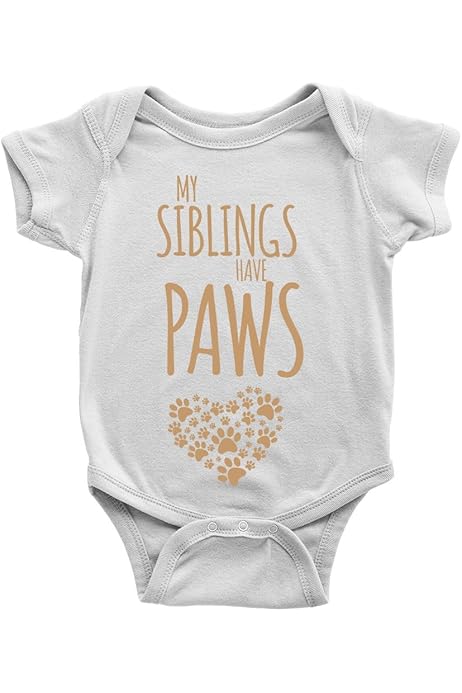 my sibling has paws baby grow