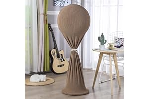 Treer Cubierta de Ventilador de Pie a Prueba de Polvo, Fundas de Ventilador Anti-Polvo Lavable Protectora para Eléctrico Ventilador de Suelo Doméstico Interiores y Exteriores (Talla única,Marrón)