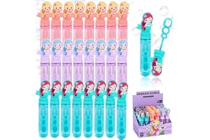SHENGOU Mini Bolle Di Sapone Bambini,Flaconcini Bolle Di Sapone Bambini,Tubetti Bolle Di Sapone Bambini,Bolle Di Sapone Gadget,Bacchetta Bolle Di Sapone,Bolle Sapone Compleanno
