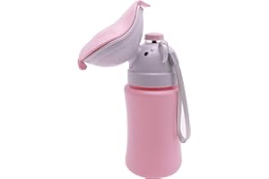 INCHANT Portable Baby Child Potty Urinal Hygienic Travel Potty Emergency Toilet for Camping Car Travel and Kid Potty Pee Training, Leak Proof Travel Potty Bottle, Girl
