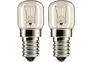 kanta 2 X PYGMY LAMP Bulb 15 WATT SES Cap E14 Oven LAMP 300*C