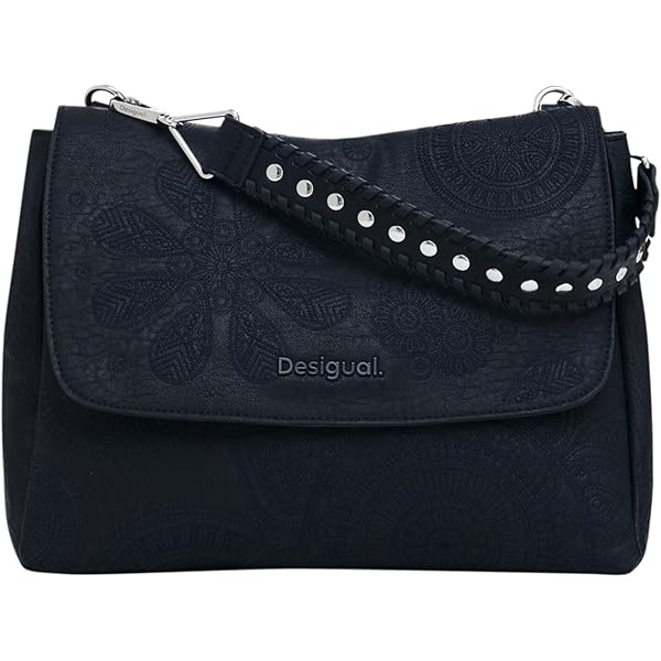 Bolso Desigual Mujer Desigual PU Across Body Bag, Mujeres, Blanco