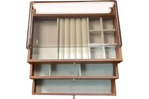 Jewelry Organizer, Multi-Layer Storage, Elegant Wooden Bracelet Box, Large Capacity Compartment Design, Anti-Scratch Build, High-Performance Display Case, Jewelry Organizer Box