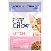 PURINA Cat Chow Kitten Kuzu Etli Yavru Kediler i&ccedil;in Yaş Kedi Maması 85 Gram, 26 Adet