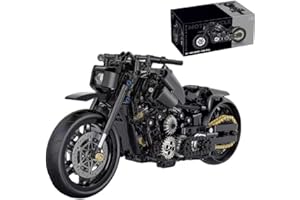 UNATIVER Modèle de briques de construction de moto, 586 pièces, super moto, pour Harley-Davidson, Supermoto, Technique, Course, Superbike, Jouet de construction pour enfants et adultes