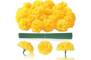 STOOKI 30 Flores Claveles Artificiales Ramos De Flores Naturales Ramos De Flores Artificiales Flores Artificiales Exterior Adecuado para DecoracióN De Bodas Y Fiestas Familiares