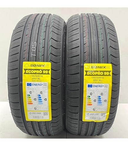 2 Farroad FRD16 195/50R16 84V All-Season Performance Tires - 380AA UTQG, Black Sidewall, 149 Mph Speed Rating