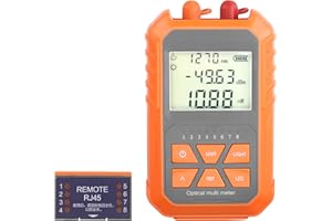 SinLoon Glasfaser-Leistungsmesser, Glasfaser-Tester, tragbarer Netzwerkkabeltester, FC/SC/ST, universelle Schnittstelle, Glasfaser-Tester, 2 MW, visuelle Fehlerortung, LED-Beleuchtung, OPM/VFL