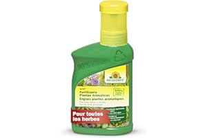 Neudorff Azet Engrais plantes aromatiques – Engrais 100% naturel pour une croissance rapide et des herbes savoureuses et aromatiques, 250 ml