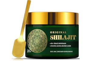 CABOODLES Shilajit Original, Natural Shilajit Resin Himalaya Reich an Fulvicsäure und Mineralien Unterstützt Ausdauer & Vitalität