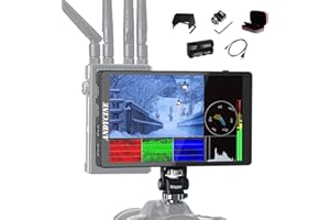 ANDYCINE C7 LITE Kit, 7 Inch Touch Screen DSLR Camera Field Monitor w 3D Lut Waveform VectorScope Histogram 4K 60Hz HDMI Input Output 1920X1200 IPS Panel with F970 External Power&Install Kit