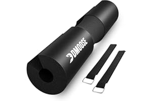 ‎DMOOSE FITNESS DMoose langhantel polster, hip thrust polster für Kniebeugen - Druckentlastung von Nacken, Schulter, unterer Rücken Unterstützung - rutschfester EVA-Schaum olympia langhantel pad mit Sicherheitsgurten