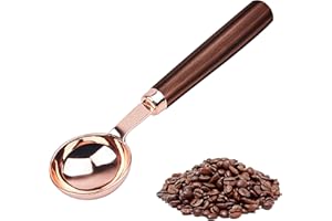 PRETWAD Cucchiaio dosatore per caffè in acciaio inox, 1 cucchiaio da tavola per caffè, manico lungo, paletta per chicchi di caffè, cucchiaino da tè, con manici lunghi, per caffè, tè e altro ancora, 1