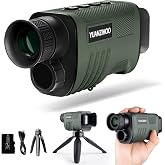 Gece g&ouml;r&uuml;ş&uuml; monok&uuml;ler dijital kızıl&ouml;tesi monok&uuml;ler teleskop, %100 karanlık i&ccedil;in, 8 x zoom, 2000 mAh, şarj edilebilir pil, y&uuml;k