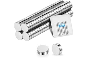 Wzone 8×2mm Calamite Piccole Calamite Potenti, 80 Pezzi Magneti Neodimio, Calamite per Lavagna Magnetica, Magneti Frigo per Bacheche, Foto e Uffici