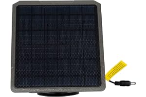 GardePro SP300 Panel Solar para Cámara de Caza, Enchufe 5.5x2.1mm para Cámara de Caza GardePro E6P, E6P Max (E6PMB), E8P, E8P Max (E8PMB), X20 Pro Max (X20PLMB), X50 Pro Max (X50PLMB)