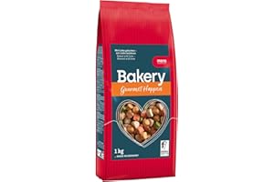 MERA Bakery Gourmet Happen (1 kg), golosinas para Perros para Entrenamiento o como Aperitivo, golosinas para Perros con Ingredientes Naturales, Galletas para Perros horneadas Suavemente