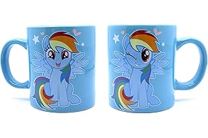 Joytoy 95771 My Little Pony Rainbow Dash ceramiczny kubek w pudełku, niebieski, 1 szt. (1 szt.)