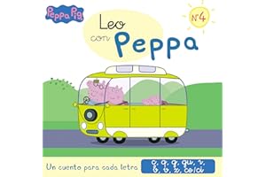 Peppa Pig. Lectoescritura - Leo con Peppa. Un cuento para cada letra: c, q, g, gu, r (sonido suave), b, v, z, ce-ci