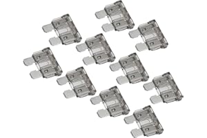 VekAuto 10 Pcs Blade Style Fuse, 2A Blade Fuses Universal for Car Plastic Metal Gray