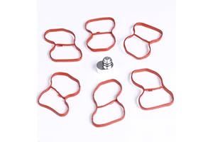 Fuworance Kit di ricambio per tappo di rimozione con guarnizione collettore anelli di tenuta, adatto per BMW N57 N57S E90 E91 E92 E93 F07 F10 F11