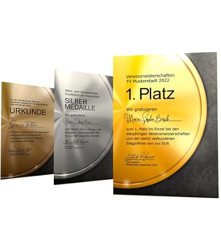 Papier à Lettres Doré A4 190 G/m² - Pour Diplômes, Certificats, Imprimante Ou Écriture Main - Lot De 10 - 6