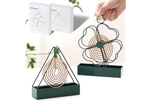 behone 2 pezzi Porta Bobina per Zanzare in Acciaio, Ferro retrò Porta bruciatore di incenso Supporto Bobina per Zanzare, Supporto a Spirale per zanzare Supporto per Zanzare per Esterni Spirali
