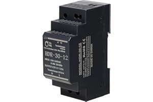 Stonenect Transformateur d'alimentation Rail Din Alimentation modulaire montable pour automatisation industrielle Boîtes de distribution Instrumentation Transformateurs (12V 2.5A HDR-30-12)