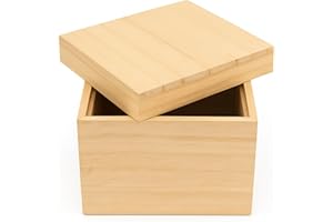 Intergarden Holzbox mit Deckel 20 cm – eckige Aufbewahrungsbox aus Naturholz – stabile Holzkiste naturbelassen & unlackiert – vielseitige Deko- und Aufbewahrungsbox für Zuhause & Büro