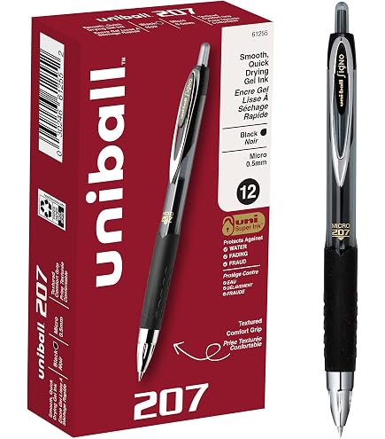 Uni-ball Signo Gel Pen 0.5mm Blue Black – 6 Pack, Smooth Writing, Japan Import