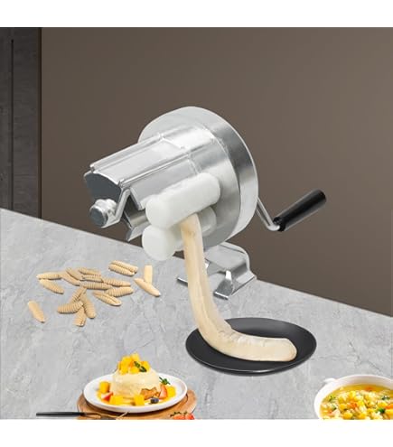 Sailnovo Machine a Pate Fraiche Manuelle en Acier Inoxydable (7