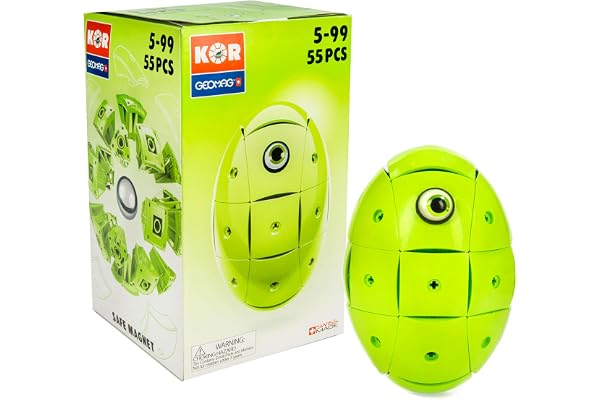 Geomag KOR 672 Color Green, Jeu de Construction, 55 Pièces