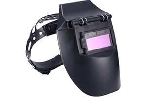 UNISOPH Casco de Soldadura con Protección UV, Careta Soldar Automática, Casco de Soldadura Ajdustable Oscurecimiento Batería integrada, para Taller de Soldadura de Mantenimiento