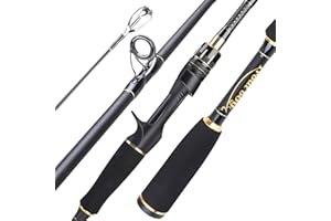 Sougayilang Fishing Rod, 30-Ton Carbon Fiber Casting & Spinning Rods, Durable Lightweight Ultra-Sensitive Casting & Spinning Poles, Twin-Tips Trout Rods