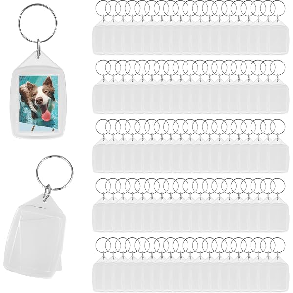 Porte-clés Photo Personnalisable - Double Face Acier Inoxydable - Cadeau Amoureux, Famille, Ami