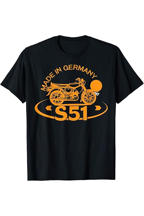 Vintage Moped Simson-Sr2 T-Shirt : Amazon.de: Fashion