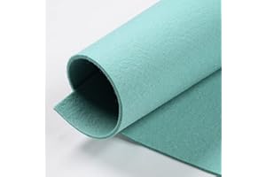 MONDO TESSUTI Fogli di Feltro Compact SPESSORE 2MM VERO FELTRO Dimensione 50x40cm - 40 Colori Disponibili - Altissima Qualità - Ideale per Hobbistica (Acqua)