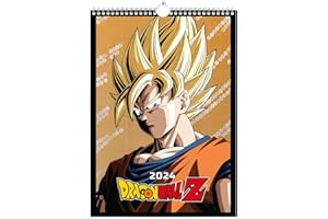 Grupo Erik Calendario 2024 A3 Dragon Ball - Calendario 2024 pared A3 con ilustraciones - Calendario Dragon Ball 2024 - Calendario pared 2024
